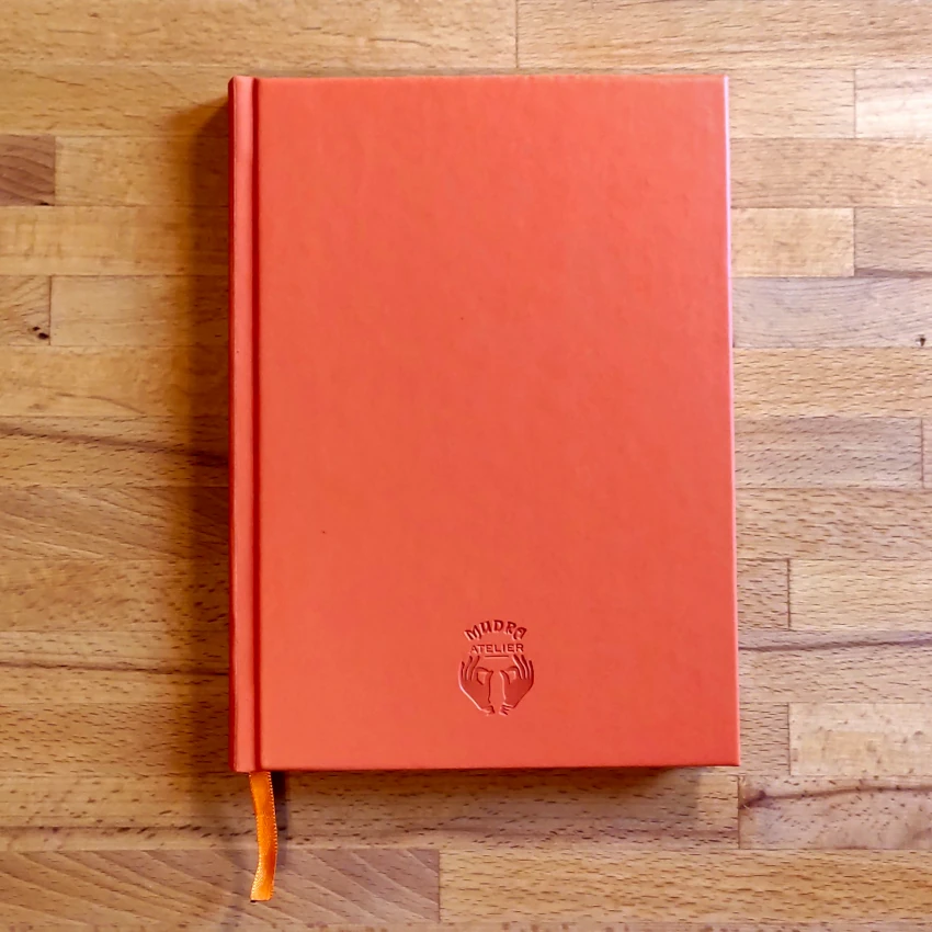 Cuaderno Eco Cuero Naranja
